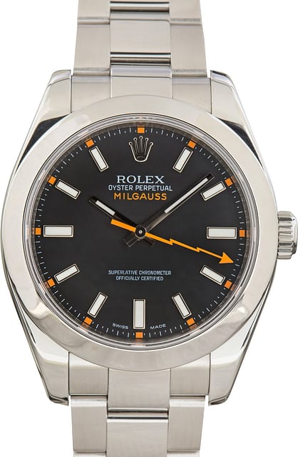 Used Rolex Black Dial Milgauss ref 116400