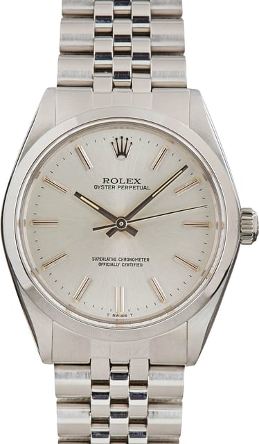 Rolex Oyster Perpetual Ref 1002 Silver Dial