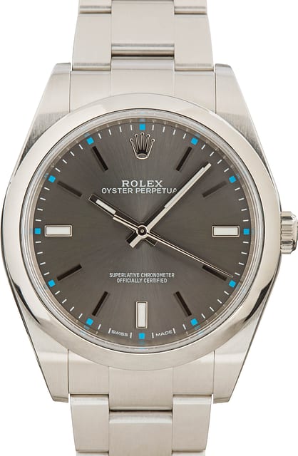 Rolex Oyster Perpetual 114300 Rhodium Dial