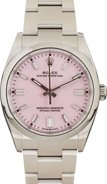 Pre-Owned Rolex Oyster Perpetual 126000 Pink Dial