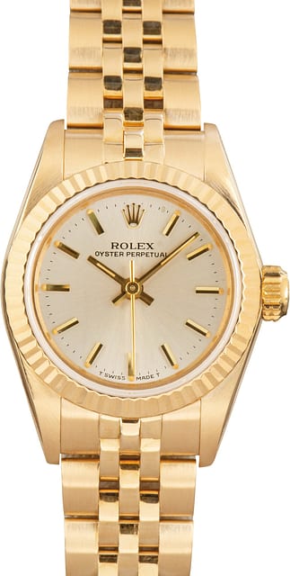 Lady Rolex Oyster Perpetual 67198 Yellow Gold