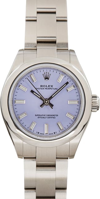 Pre-Owned Lavender Dial Rolex Oyster Perpetual 28 Ref 276200
