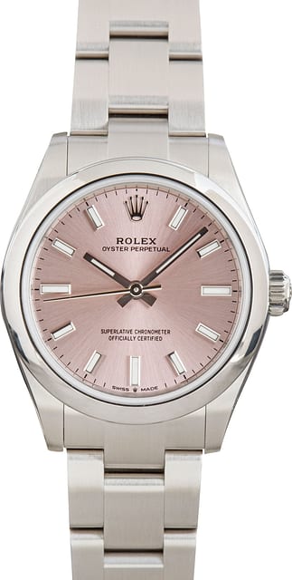Rolex Oyster Perpetual 31 Ref 277200 Pink Dial