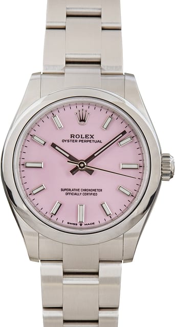 Pre-Owned Rolex Oyster Perpetual 31 ref 277200 Candy Pink Dial