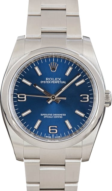 Rolex Oyster Perpetual 116000 Blue Dial