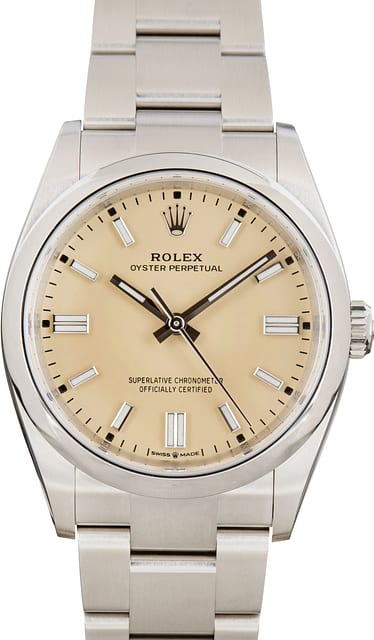Used Rolex Oyster Perpetual 36 Ref 126000 Beige Dial