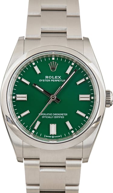 Used Oyster Perpetual 36 ref 126000 Green Dial