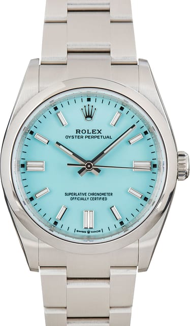 Rolex Oyster Perpetual 36 Ref 126000 Turquoise Blue Dial