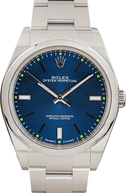 Rolex Oyster Perpetual 39MM 114300 Blue Dial