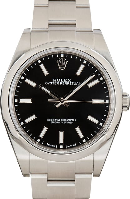Pre-Owned Rolex Oyster Perpetual Ref 114300 Black Dial
