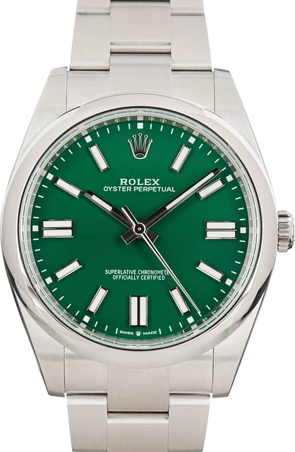 Rolex Oyster Perpetual Ref 124300 Green Dial