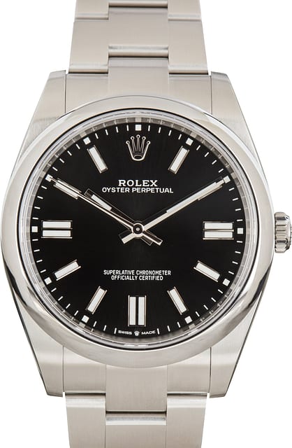 Used Rolex Oyster Perpetual 41 Ref 124300 Black Dial