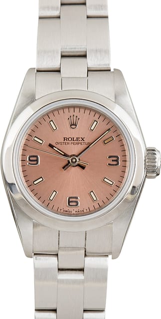 Rolex Lady Oyster Perpetual 67180 Salmon Dial