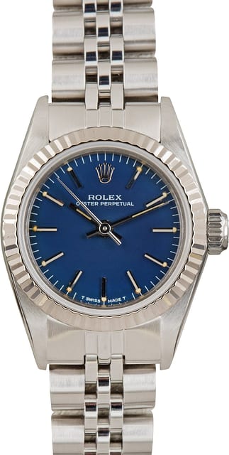 Rolex Oyster Perpetual 67194 Blue Dial