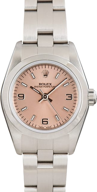 Lady Rolex Oyster Perpetual 76080 Rose Dial