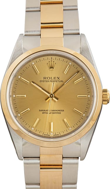 Rolex Oyster Perpetual 14203 Champagne Dial