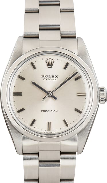 Pre-Owned Rolex Oyster Precision Silver Dial Ref 6426