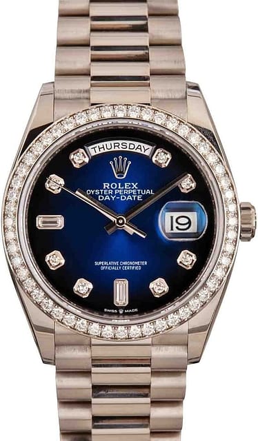 Rolex Day-Date President 128349 Diamond Dial & Bezel