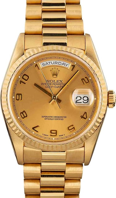 Rolex Day-Date President 18238 Arabic Dial