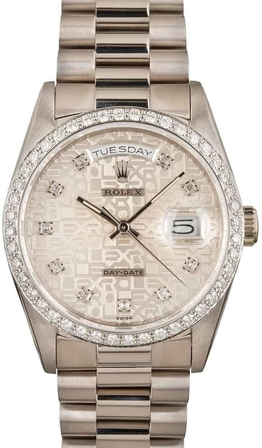 Rolex President Day-Date 18349 White Gold