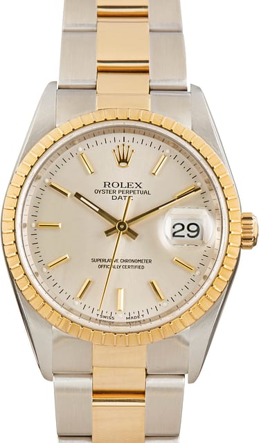 Used Rolex Date 15223 Silver Dial