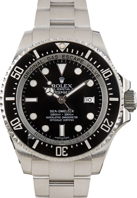 Used Rolex Sea-Dweller Deepsea Ref 116660 Black Chromalight Dial