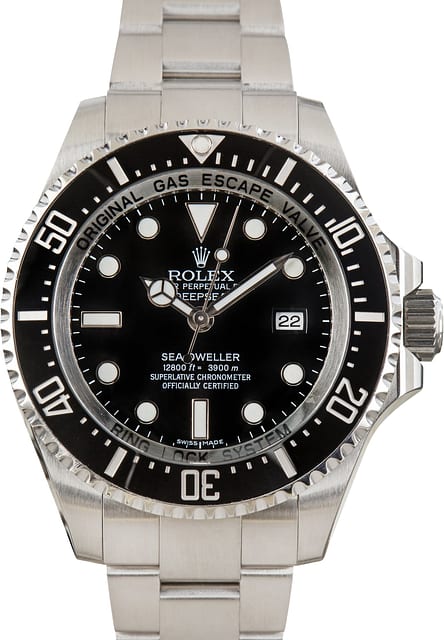 Pre-Owned Rolex Sea-Dweller Deepsea Ref 116660 Black Luminous Dial