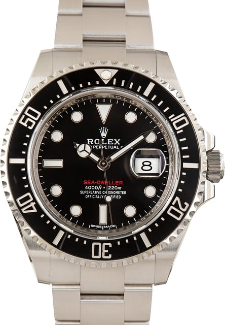 Used Rolex Sea-Dweller 126600 Red Writing Black Dial