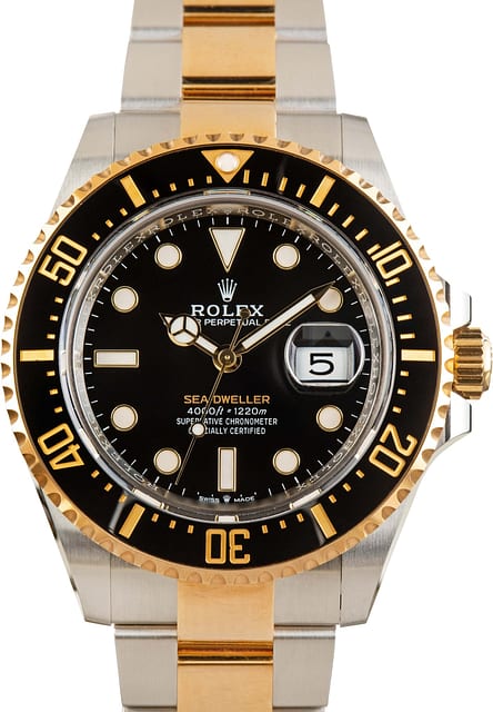 Used Rolex Sea-Dweller Black Dial 126603 Two Tone Oyster