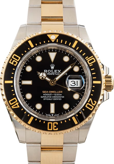 Rolex Two Tone Sea-Dweller 126603 Ceramic Bezel