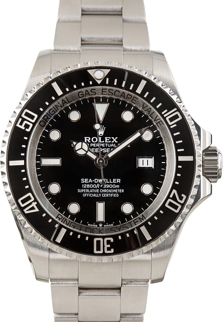 Used Rolex Sea-Dweller Ref 126660 Black Chromalight Dial
