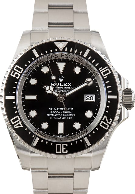 Used Black Dial Rolex Sea-Dweller Ref 136660 Steel Oyster
