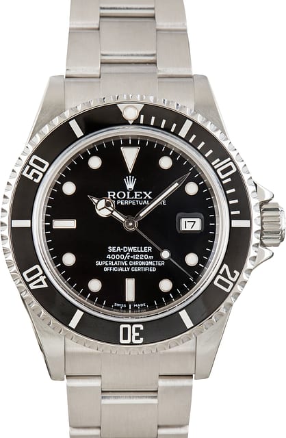 Used Rolex Sea-Dweller Ref 16600 Black Luminous Dial