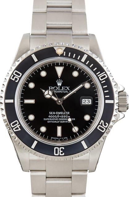 Pre-Owned Rolex Sea-Dweller Ref 16600 Aluminum Bezel