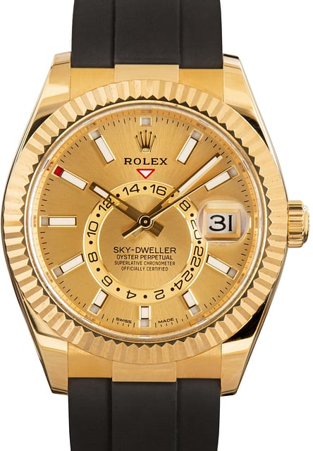 Used Rolex Sky-Dweller Ref 326238 Champagne Dial