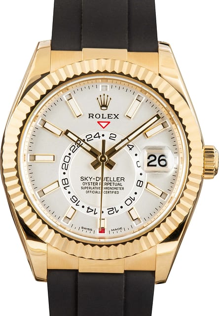 Pre-owned Rolex Sky-Dweller 326238 White Dial