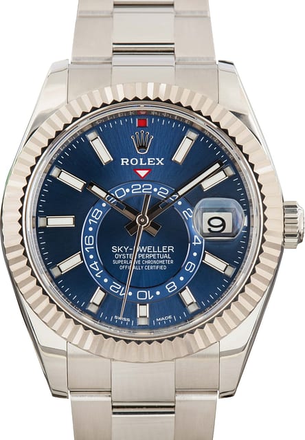 Pre-Owned Rolex Sky-Dweller 326934 Blue Dial