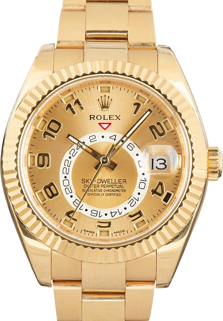 Rolex Sky-Dweller 326938 18k Yellow Gold
