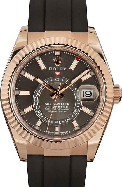 Pre-owned Rolex Sky-Dweller 336235 Slate Dial