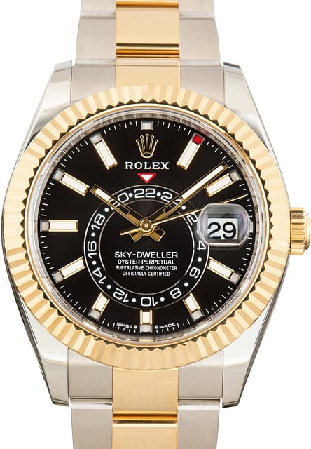 Used Rolex Sky-Dweller Black Dial 336933 Oyster Band