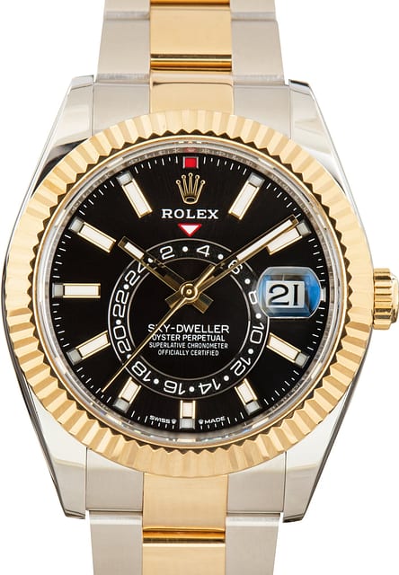 Used Rolex Sky-Dweller Black Dial 336933 Oyster Bracelet