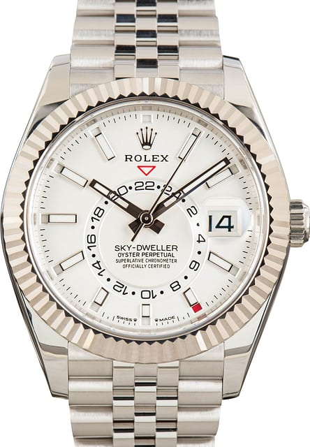 Rolex Sky-Dweller White Dial 336934 Jubilee Bracelet