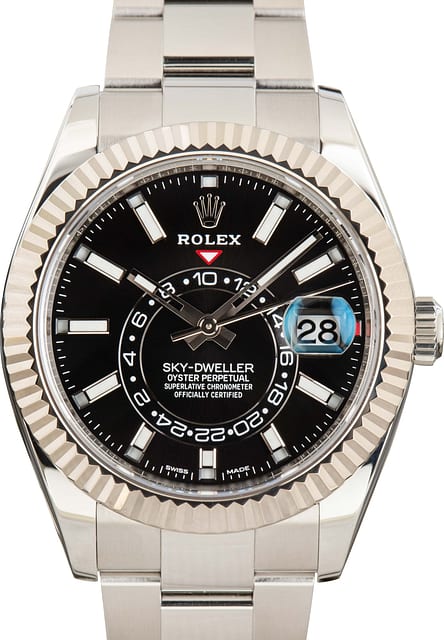 174982 Pre-owned Rolex Sky-Dweller 326934 Black Dial