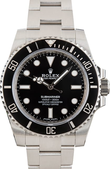 Rolex Submariner No Date Ref 114060 Steel