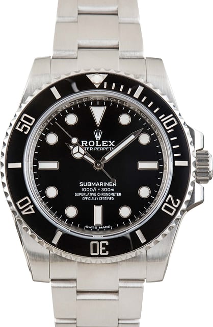 Used Men's Rolex Submariner Ref 114060 Stainless Steel
