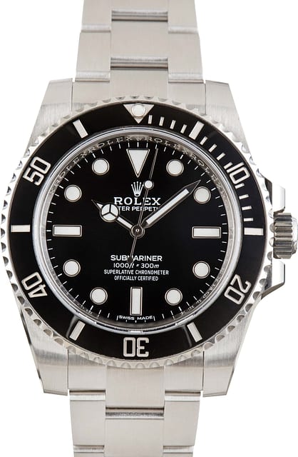 Rolex Submariner Black Dial 114060 Stainless Steel