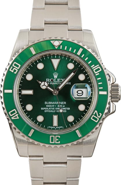 Used Hulk Rolex Submariner Ref 116610LV