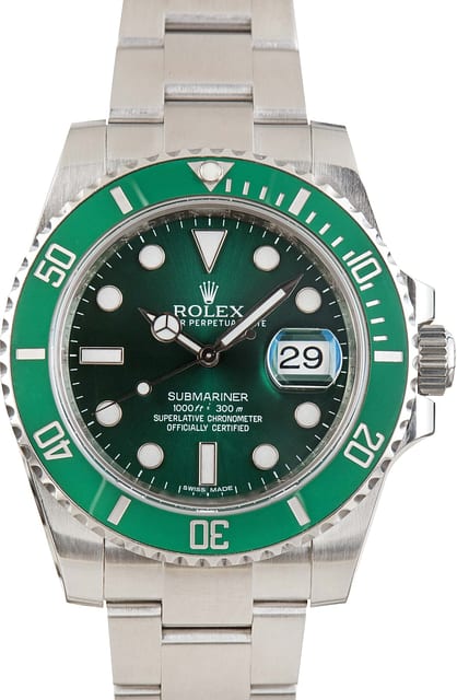 Used Rolex Submariner Hulk Ref 116610LV