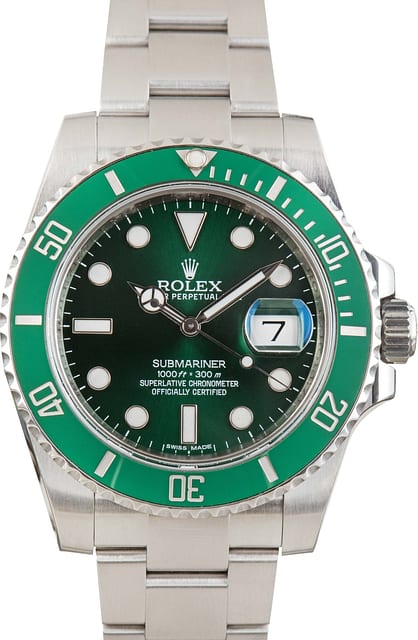 Used Men's Rolex Submariner Hulk Ref 116610LV