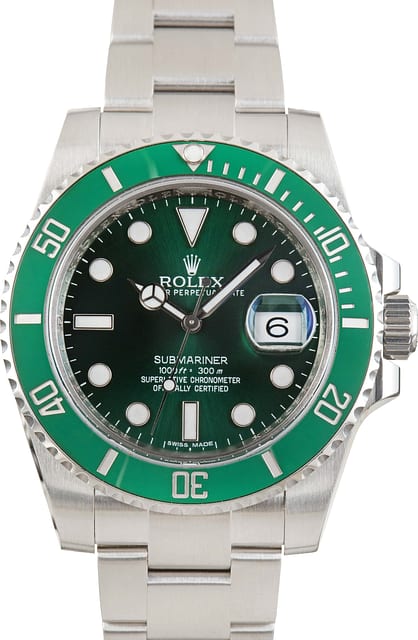 Pre-owned Men's Rolex Submariner Hulk Ref 116610LV